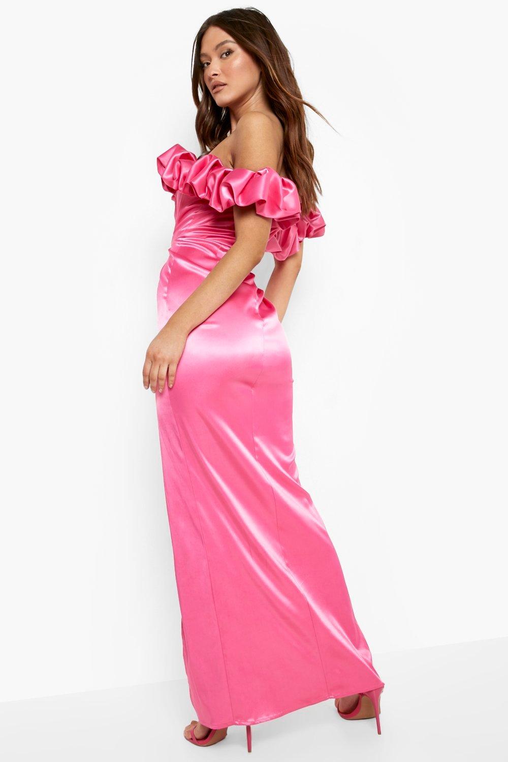 Robe col bardot online longue